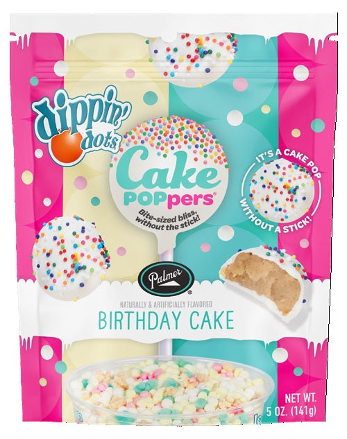 Dippin Dots Cake Poppers - Birthday Cake