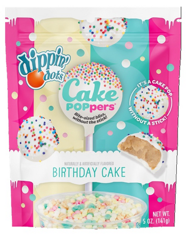 Dippin Dots Cake Poppers - Birthday Cake