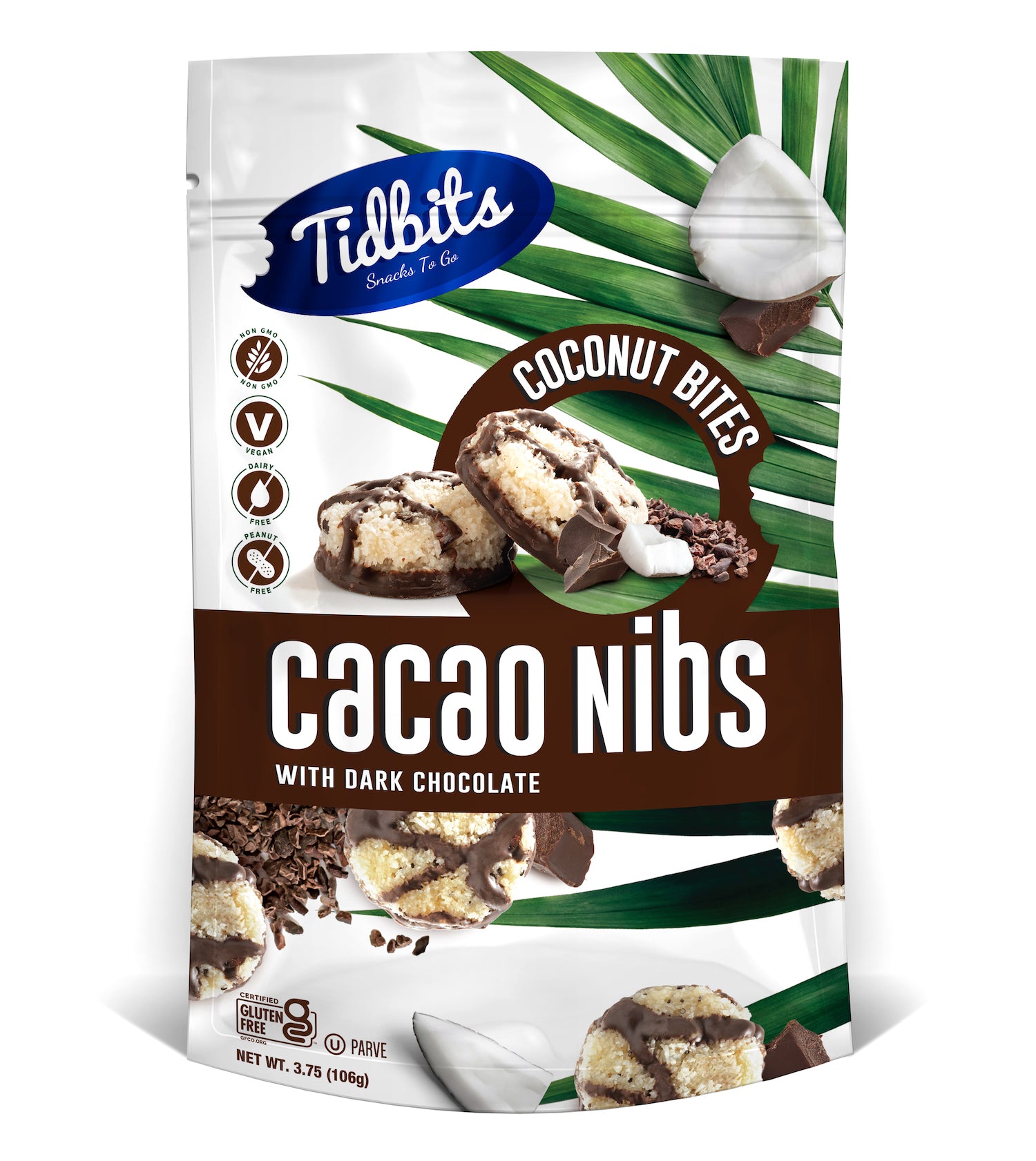 Coconut Bites / Cacao Nibs with dark Chocolate