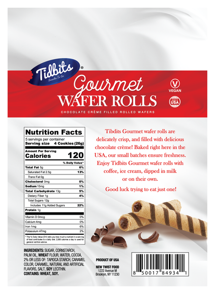 Chocolate Crème Wafer Rolls