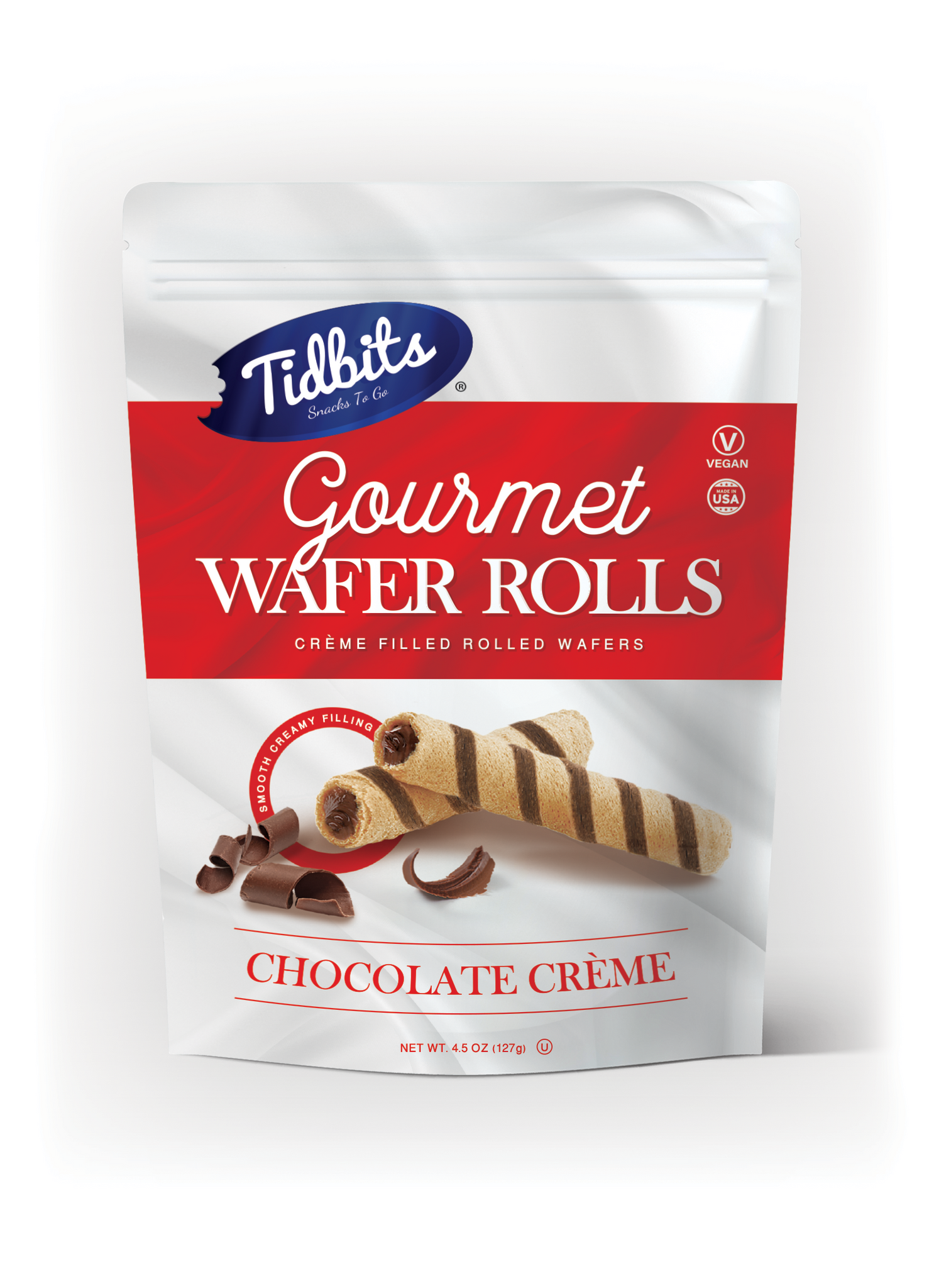 Chocolate Crème Wafer Rolls