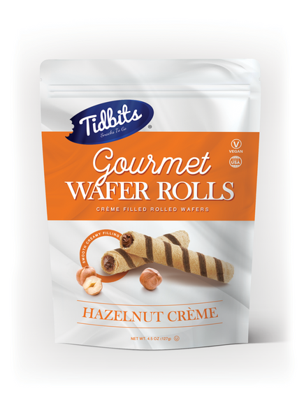 Hazelnut Crème Wafer Rolls