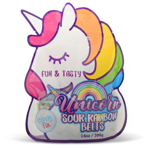 Unicorn Sour Rainbow Belts 14oz / 396g