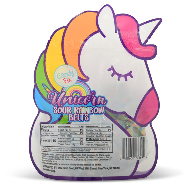 Unicorn Sour Rainbow Belts 14oz / 396g