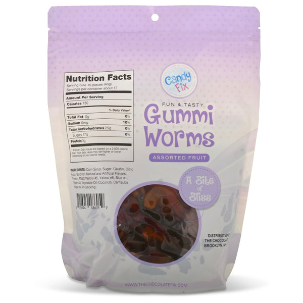 Gummi Worms Assorted Fruit Family Size