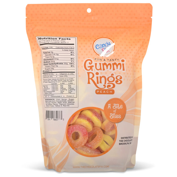 Gummi Rings Peach Family Size