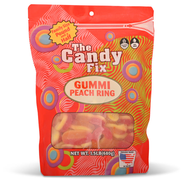 Gummi Peach Ring Family Size